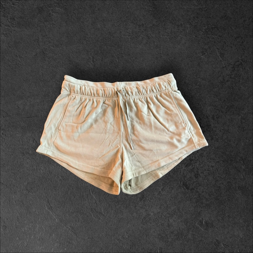 Green Athletic Shorts with Elastic Waistband